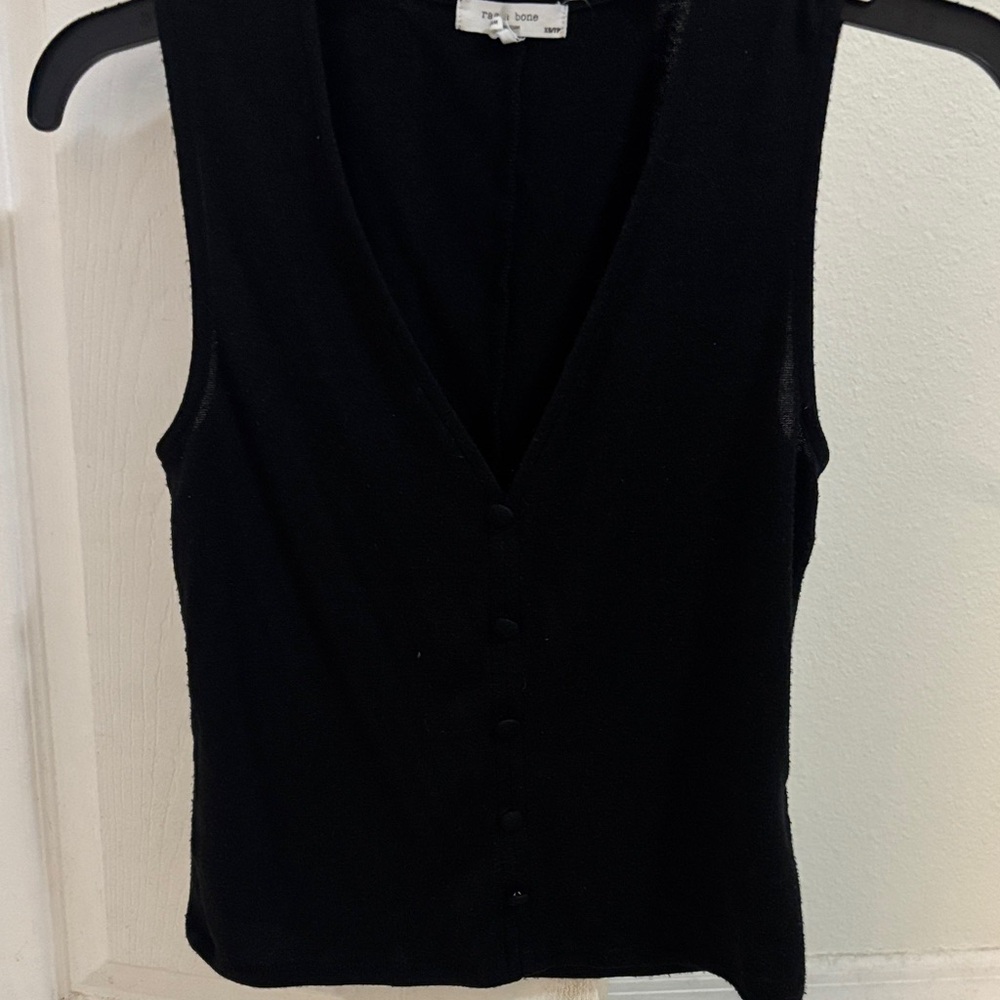 rag & bone Black Sleeveless Top
